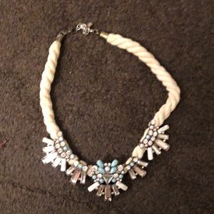 Light blue and light gray detailed necklace